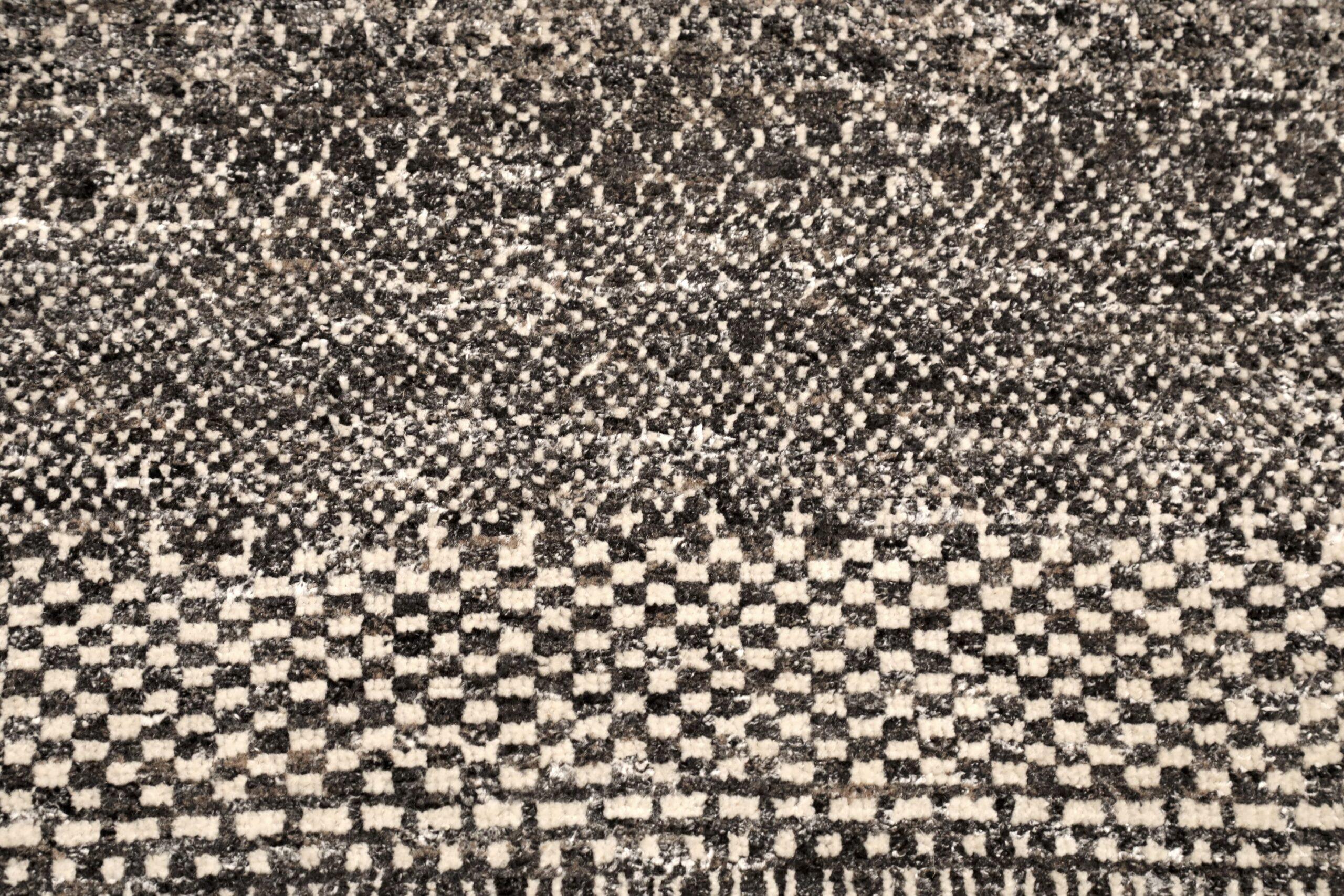 Alfombra Marroquí India - Lana Marrón Diseño Marfil - 96604 Indio en venta