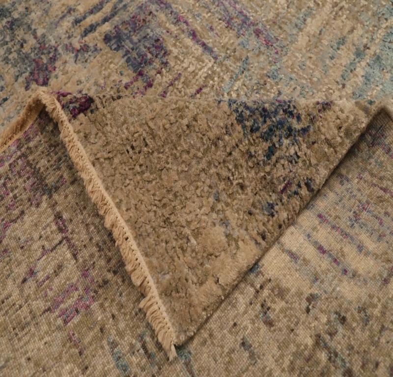 Indiano Tappeto India Moroccan Over Size - Lana Marrone Avorio Design - 96623 in vendita
