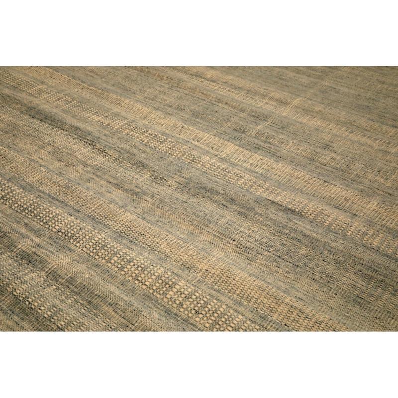 Indien Marokkanisch Over Size Teppich - Wolle Grau Elfenbein Design - 94444 (Moderne) im Angebot