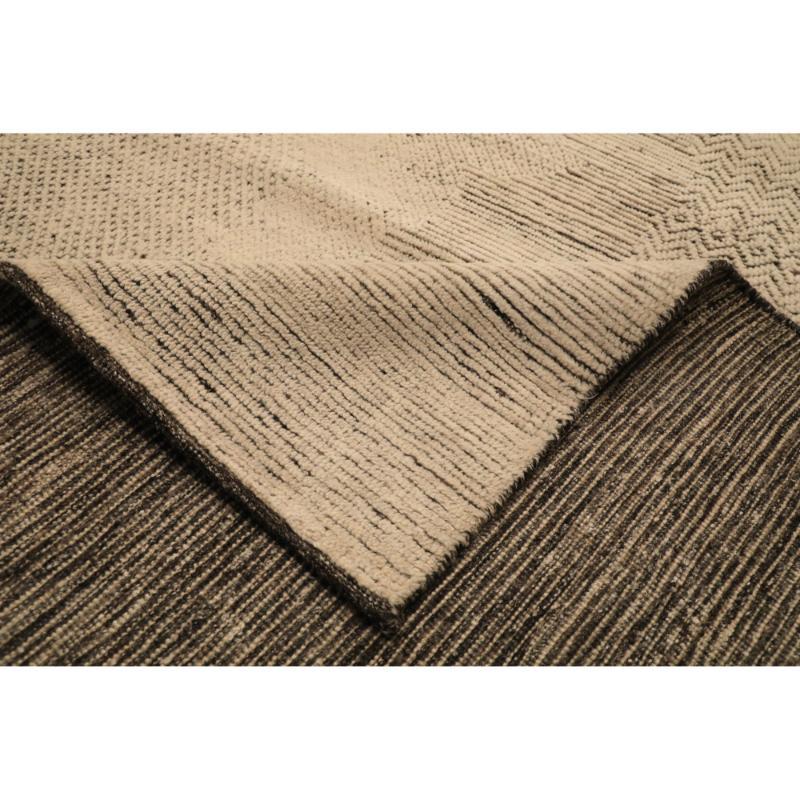 Indiano Tappeto India Moroccan Over Size - Disegno in lana e avorio - 94440 in vendita