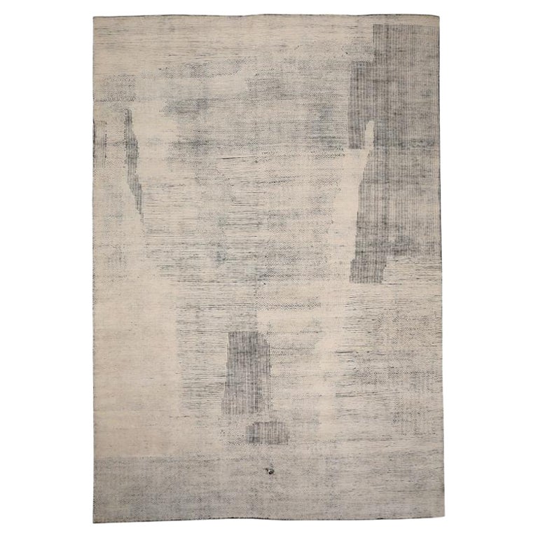 Indien Marokkanisch Over Size Teppich - Wolle Elfenbein Design - 94440