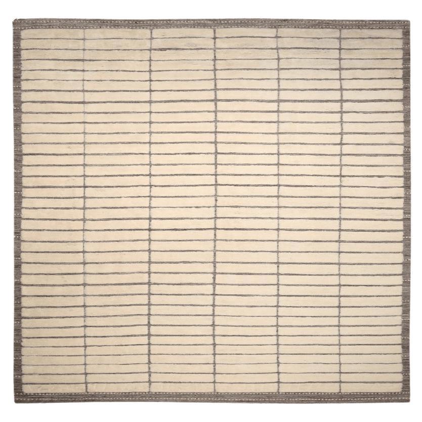 Tappeto India Moroccan Over Size - Disegno in lana e avorio - 94480