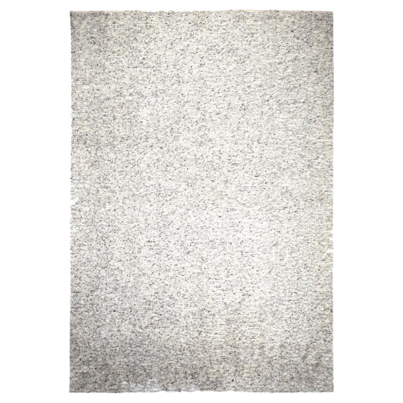 Indien Marokkanisch Over Size Teppich - Wolle Elfenbein Design - 94491