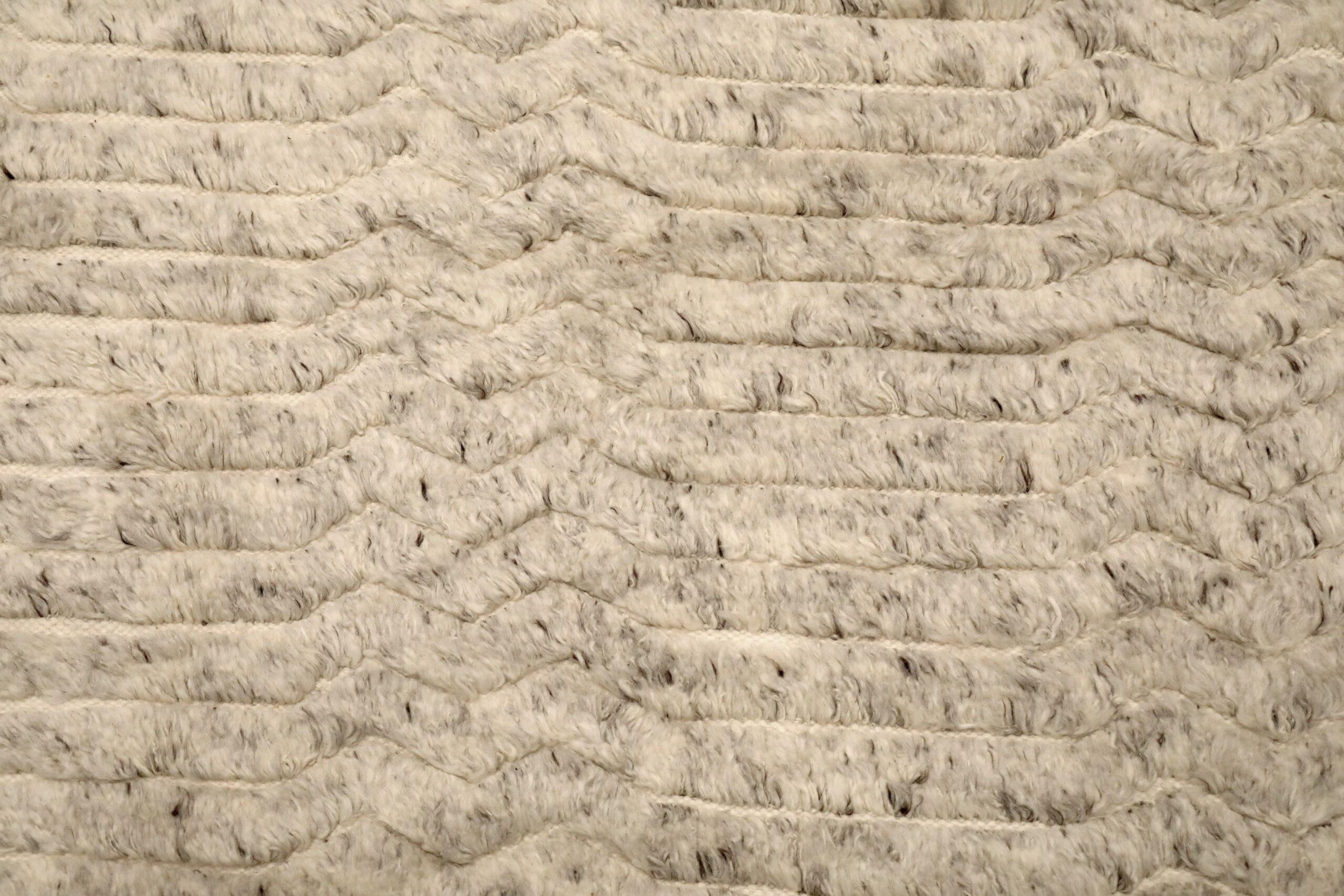 Alfombra Marroquí India - Diseño Lana Marfil Topo - 96580 Indio en venta