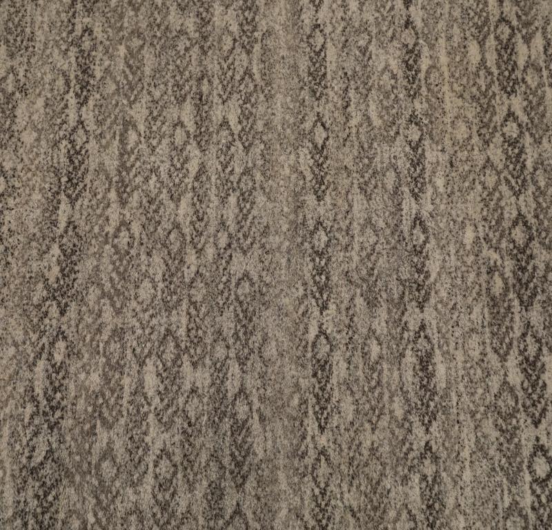 Indien Marokko Läufer Teppich CIRCA 1990 - Wolle Braun Elfenbein Design - 99529 (Moderne) im Angebot