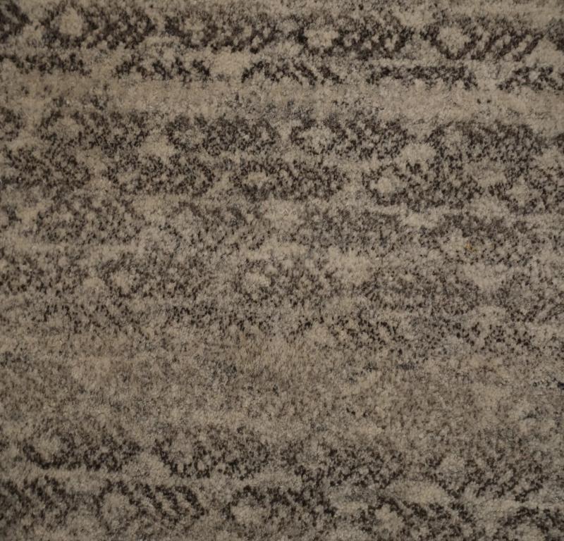 Indien Marokko Läufer Teppich CIRCA 1990 - Wolle Braun Elfenbein Design - 99529 (Indisch) im Angebot