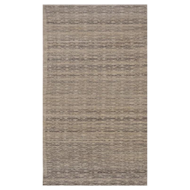 Indien Marokko Läufer Teppich CIRCA 1990 - Wolle Braun Elfenbein Design - 99529