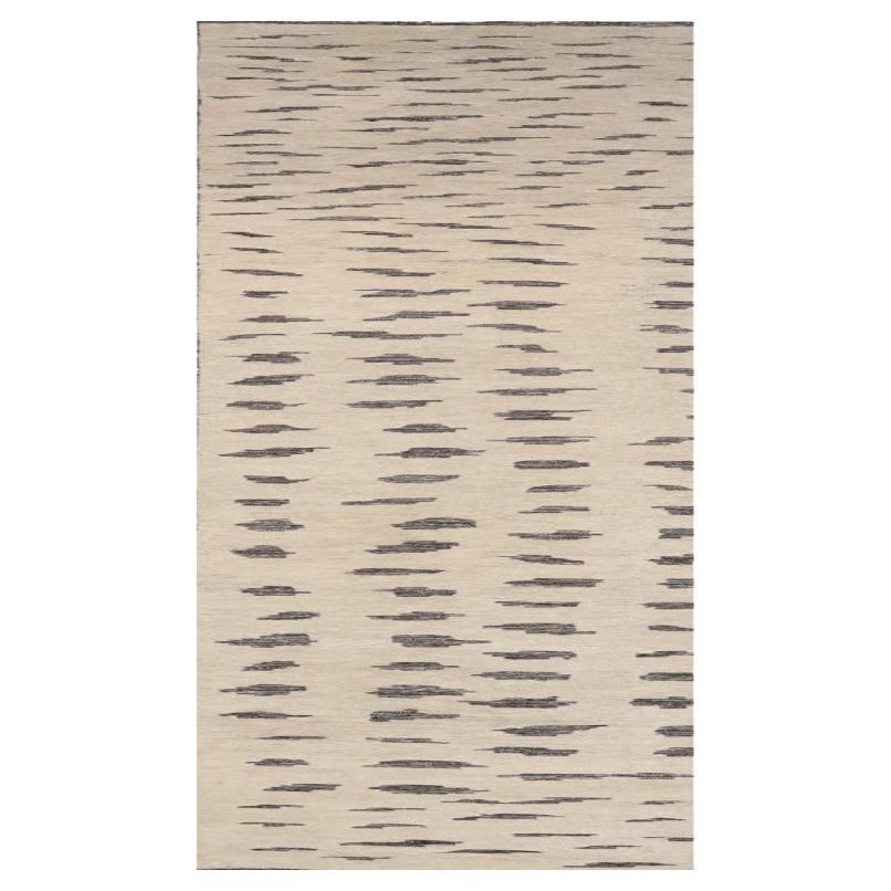 Indien Marokko Läufer Teppich CIRCA 1990 - Wolle Braun Elfenbein Design - 99530