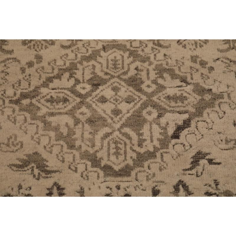 Indiano Tappeti India Oushak - Design Marrone Taupe in lana - in vendita