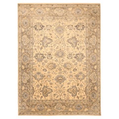 Tappeti India Oushak - Lana Marrone Disegno Giallo - 94167
