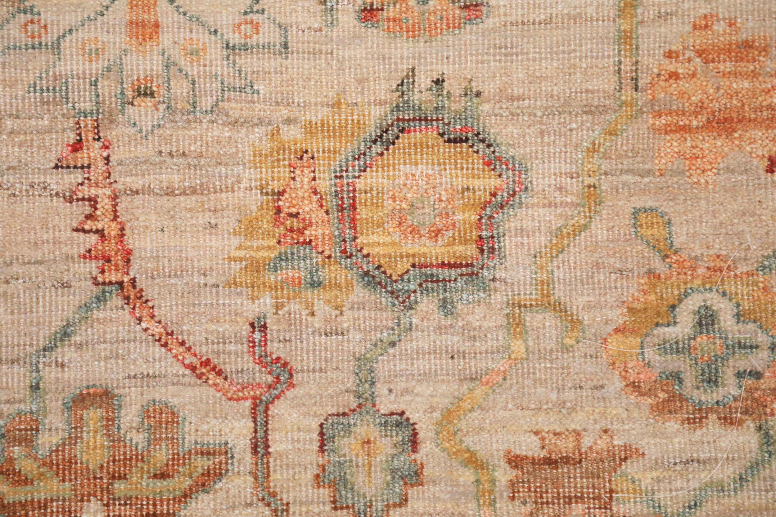 Oushak-Teppiche aus Indien – Wolle in elfenbeinfarbenem Design – 93785 im Zustand „Hervorragend“ im Angebot in Dallas, TX