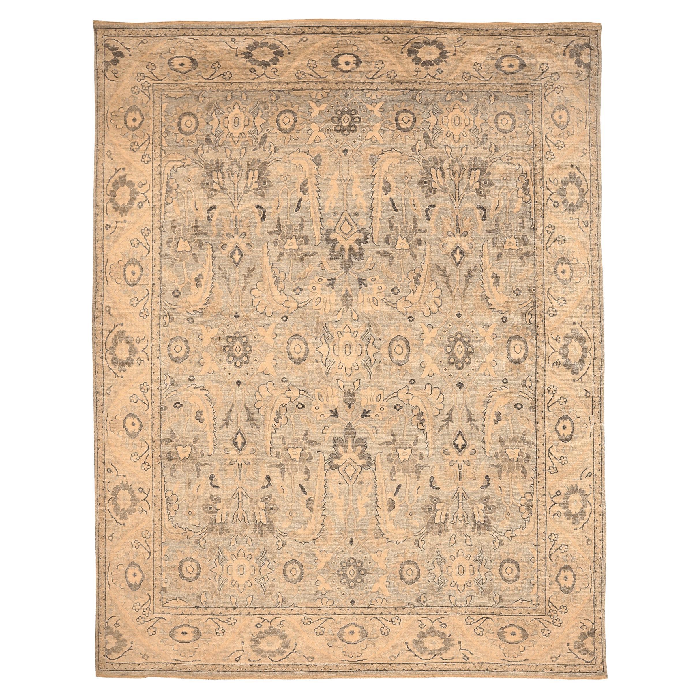 Tappeti India Oushak - Design Lana Avorio - 94100