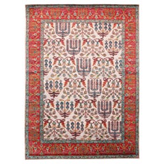 Tappeti India Oushak - Lana Avorio Rosso - 94095