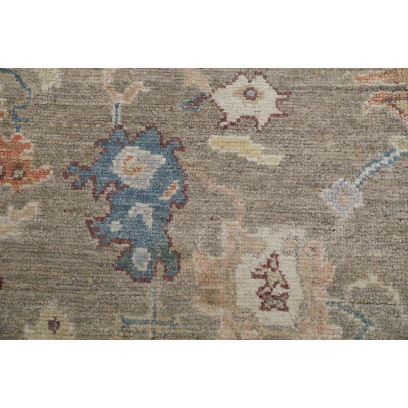 Indiano Tappeti India Oushak - Lana Taupe Yellow Design - 94489 in vendita