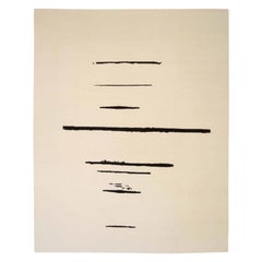 Tapis Inde Circa 1990 - Laine Noir Design/One - 91725