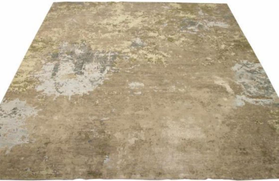 Discover the elegance of India item featuring Over Size Rug in Circa 1990. Designed with Wool and GreenIvoryLight BlueTaupe, this exclusive design is perfect for enhancing your space.