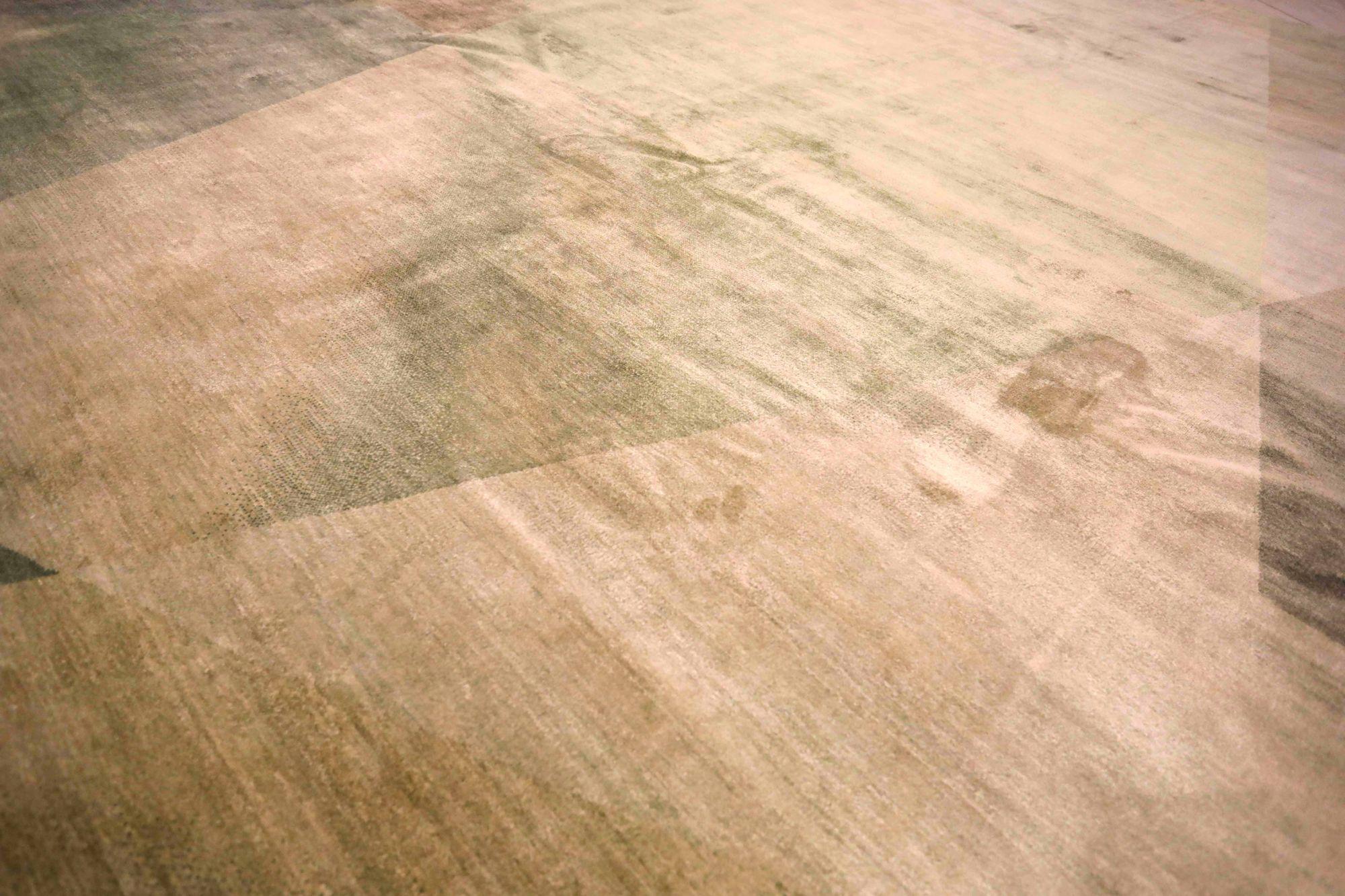 Moderno Tappeti India Rug Star - Lana Marrone Verde Avorio Giallo - 93581 in vendita