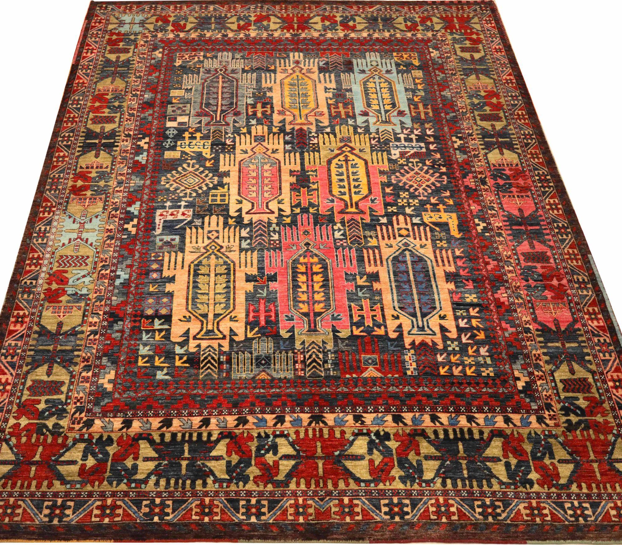Découvrez l'élégance d'India Rug Star, qui propose des tapis de zone datant de 1990. Conçu avec de la laine et de l'IvoryPinkRedYellow, ce design exclusif est parfait pour mettre en valeur votre espace.