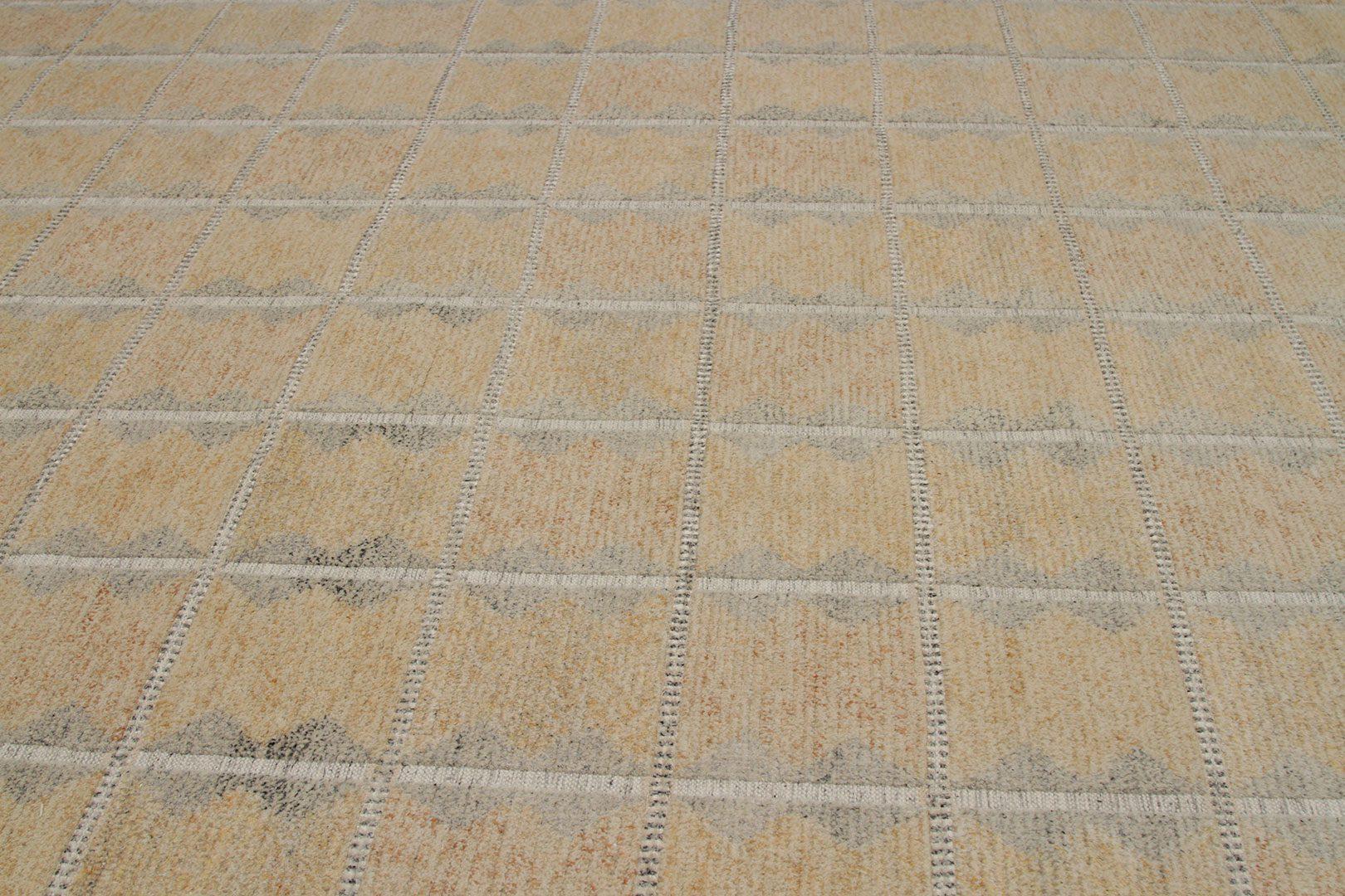 Tappeti India Scandinavian Area Rugs Circa 1970 - Lana Avorio Design - 92615 In condizioni ottime in vendita a Dallas, TX