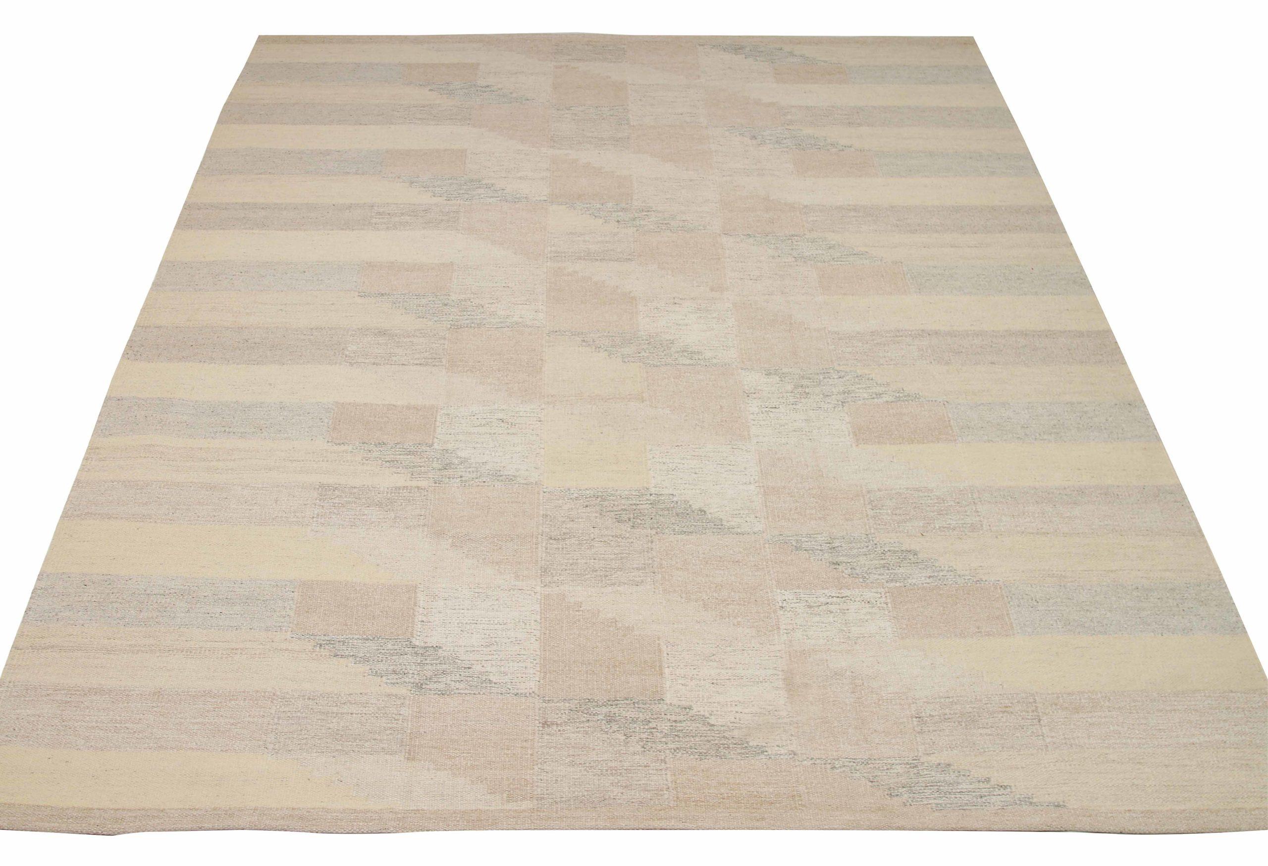 Entdecken Sie die Eleganz des skandinavischen Indiens mit den Teppichen von Circa 1990. Dieses exklusive Design aus Wolle und Elfenbein ist perfekt, um Ihren Raum zu verschönern.