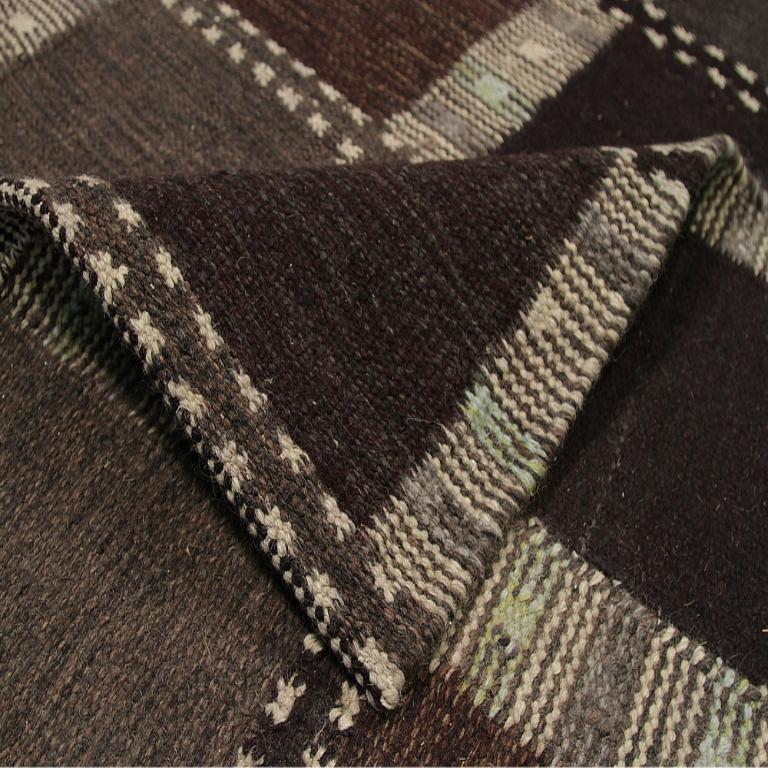Indien skandinavischen Bereich Teppiche - Wolle Brown Elfenbein Design - 92367 (Moderne) im Angebot