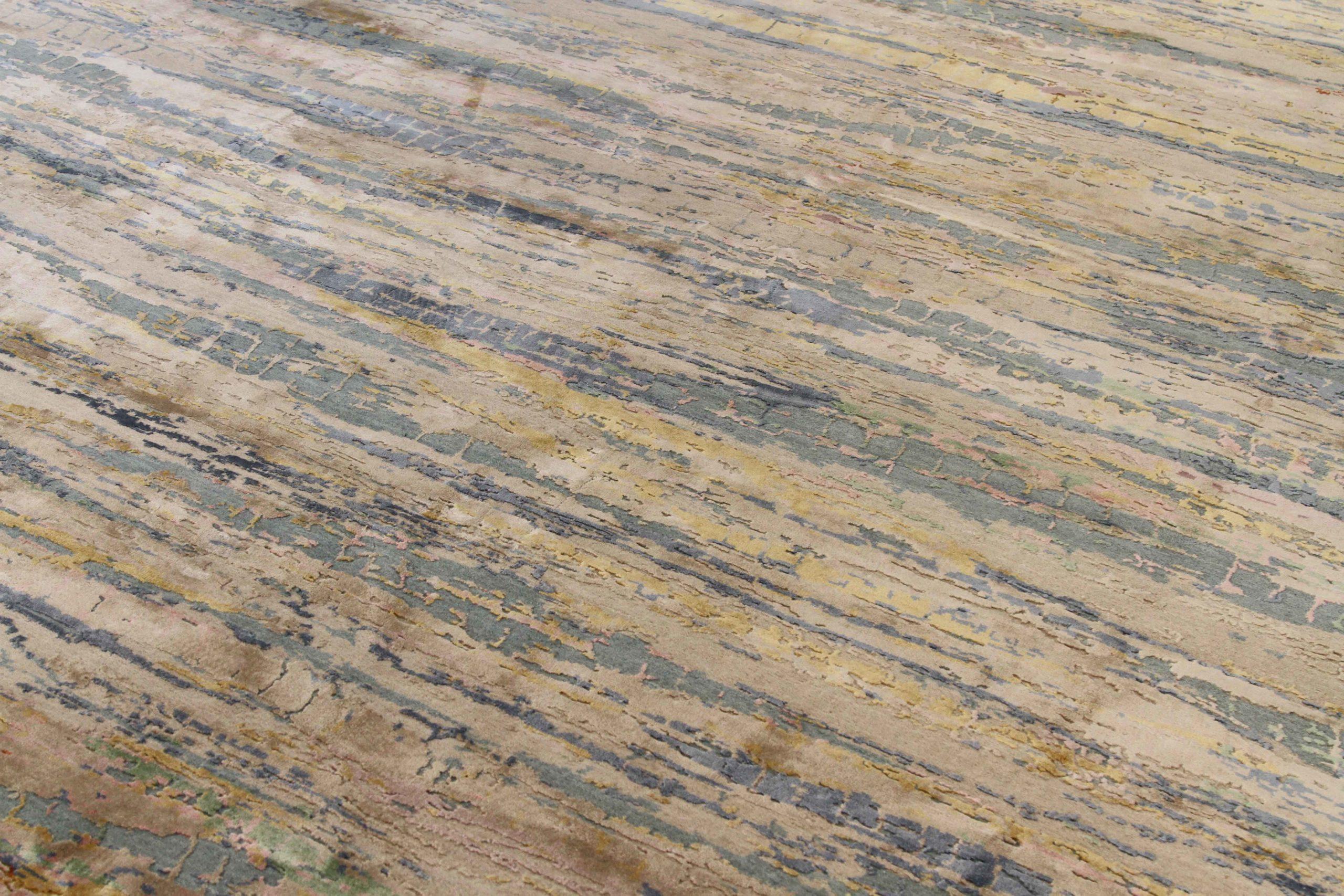 Modern India Sea Mist Green Area Rugs Circa 1990 - 68656 For Sale