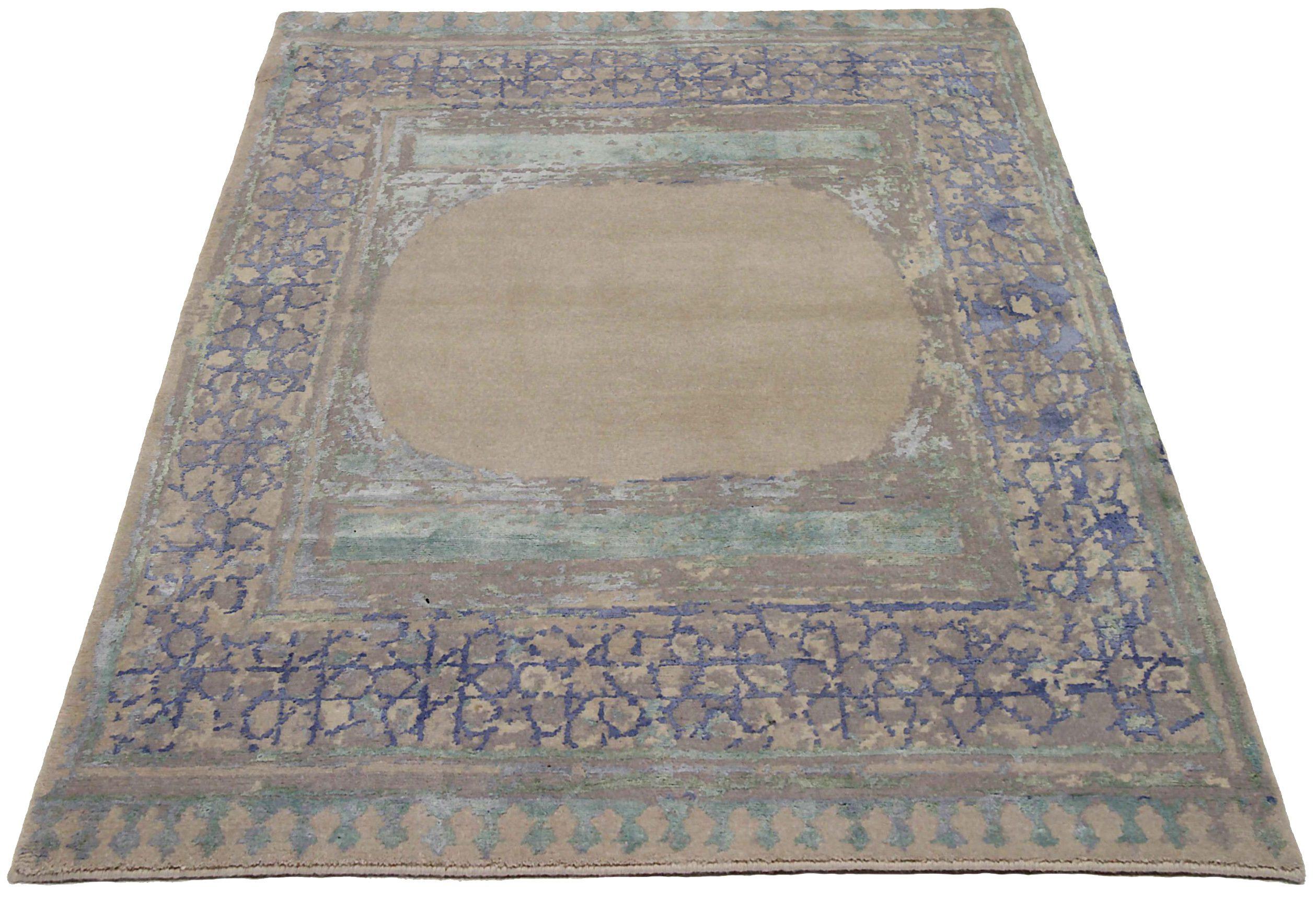 Discover the elegance of India item featuring Small Rug in Circa 1990. Designed with Wool and BlueBrownGreenIvory, this exclusive design is perfect for enhancing your space.