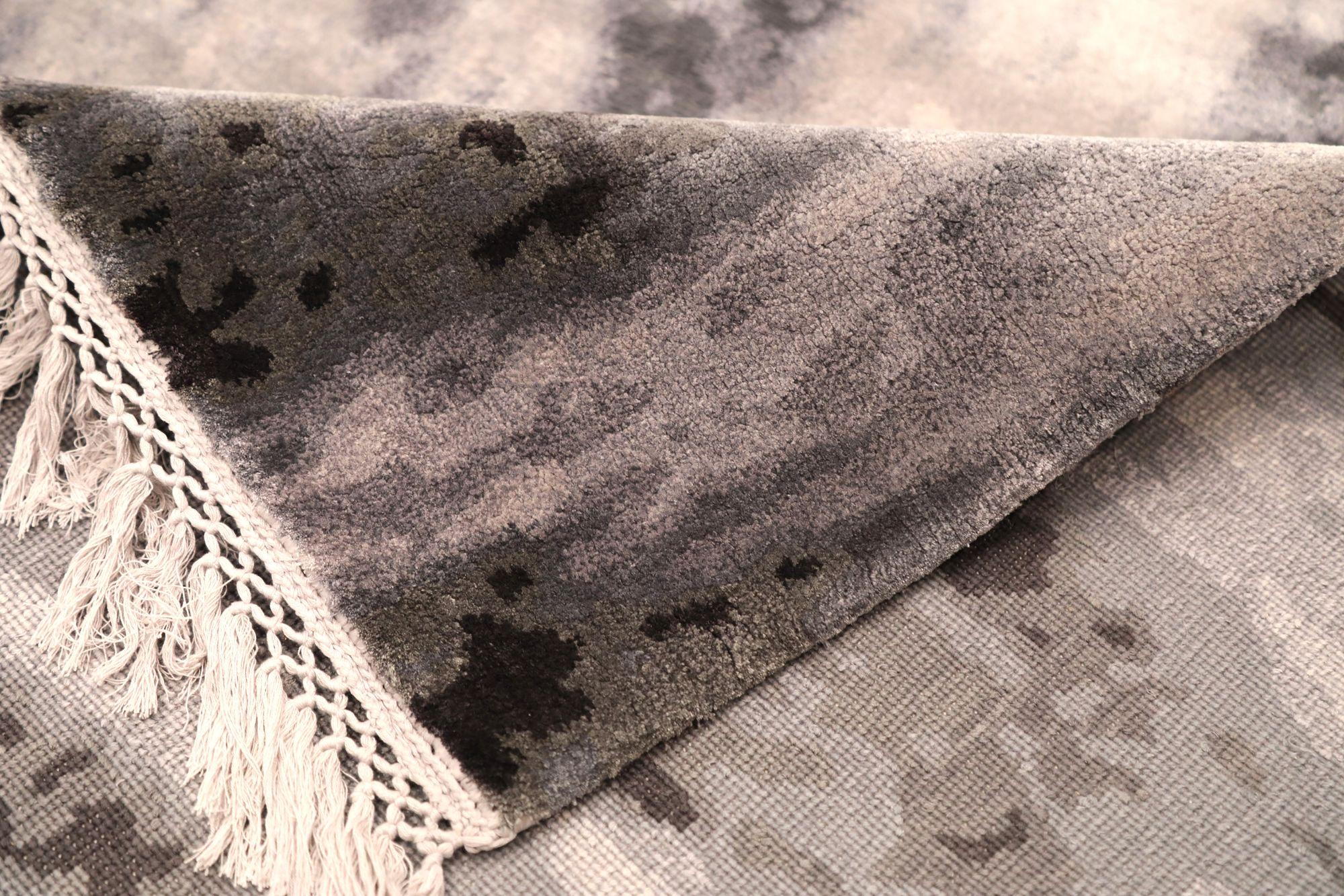 Indien Kleiner Teppich - Wolle Braun Elfenbein Design - 96635 (Indisch) im Angebot