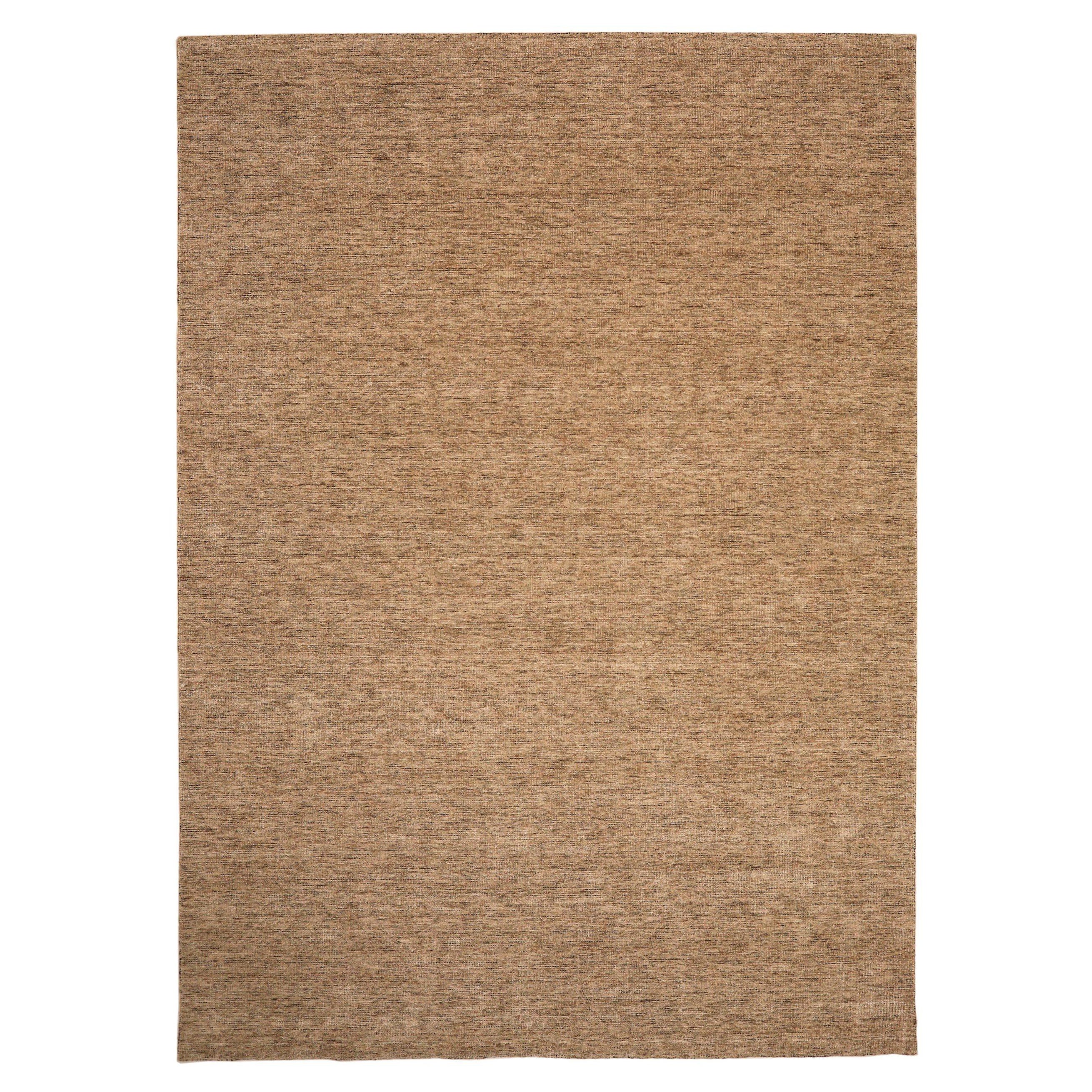 Tapis de sol India Solid - Laine Brown Taupe Design - 93701 en vente