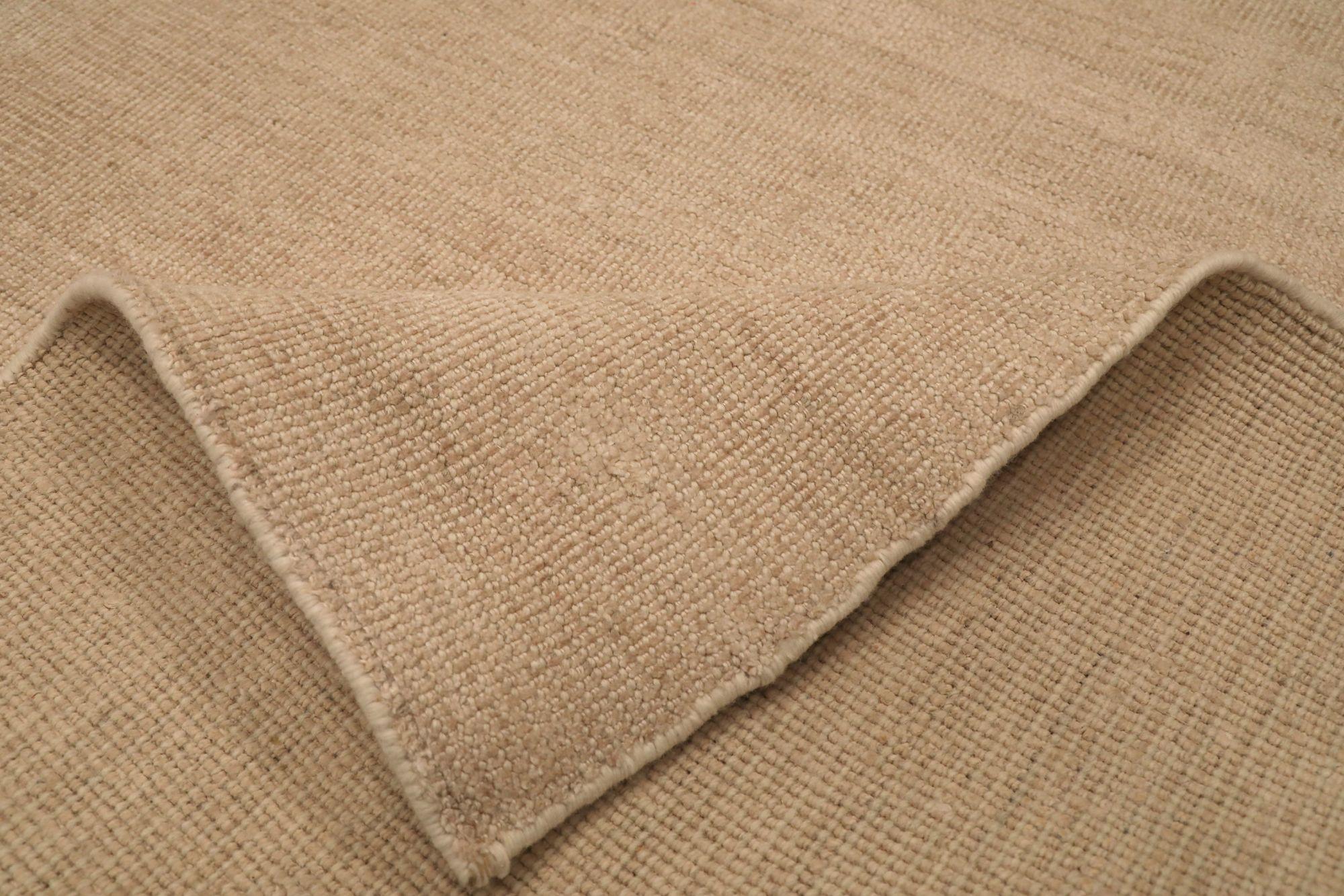 Indien Tapis de sol India Solid - Laine Brown Taupe Design - 93724 en vente