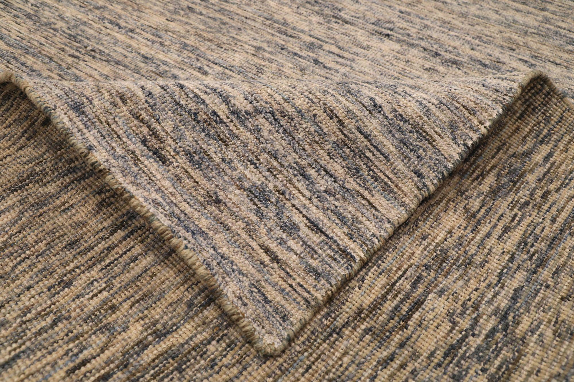 Indien Solide Bereich Teppiche - Wolle Grau Elfenbein Design - 93725 (Indisch) im Angebot