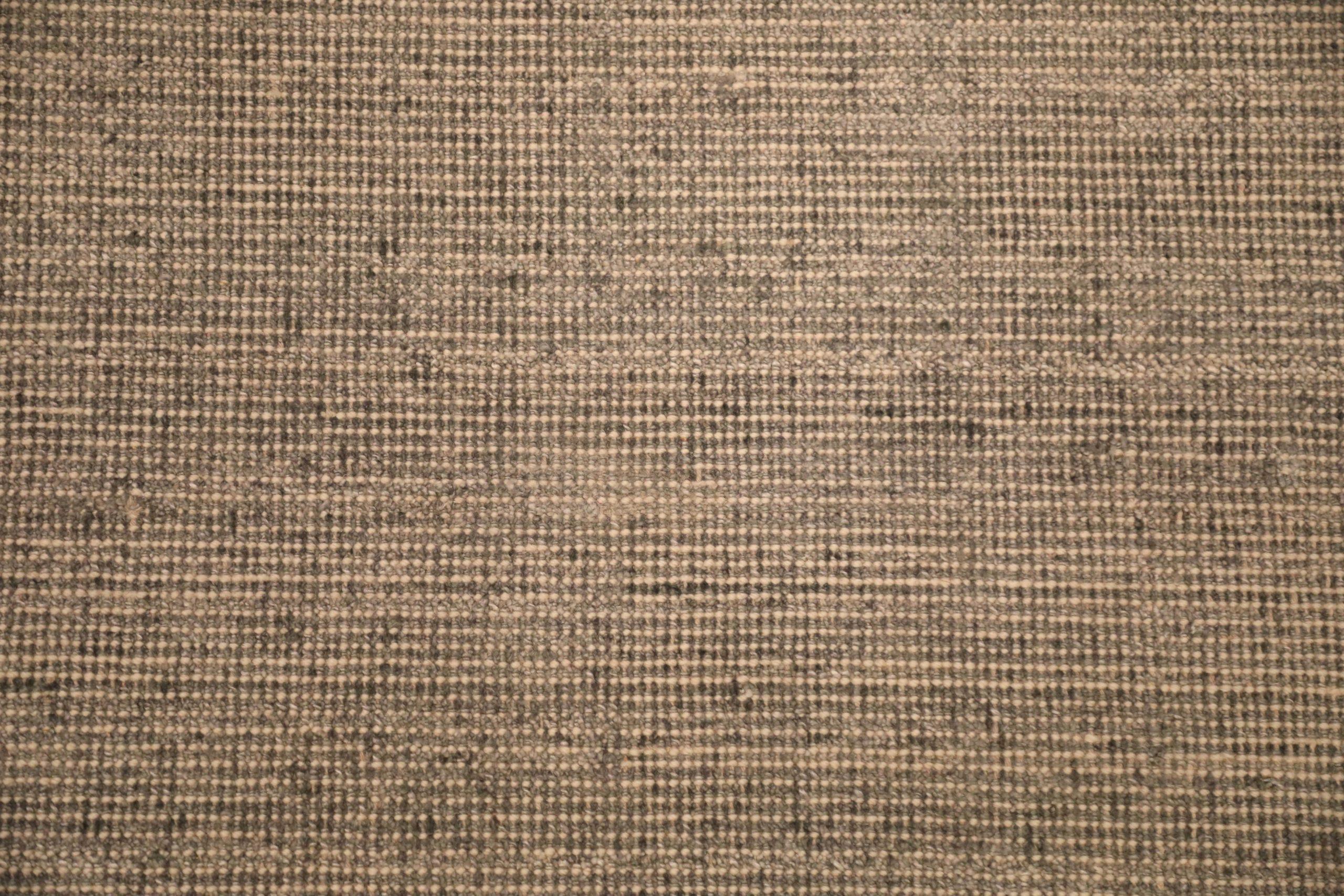 Indien Tapis d'Inde en laine ivoire taupe motif - 93689 en vente
