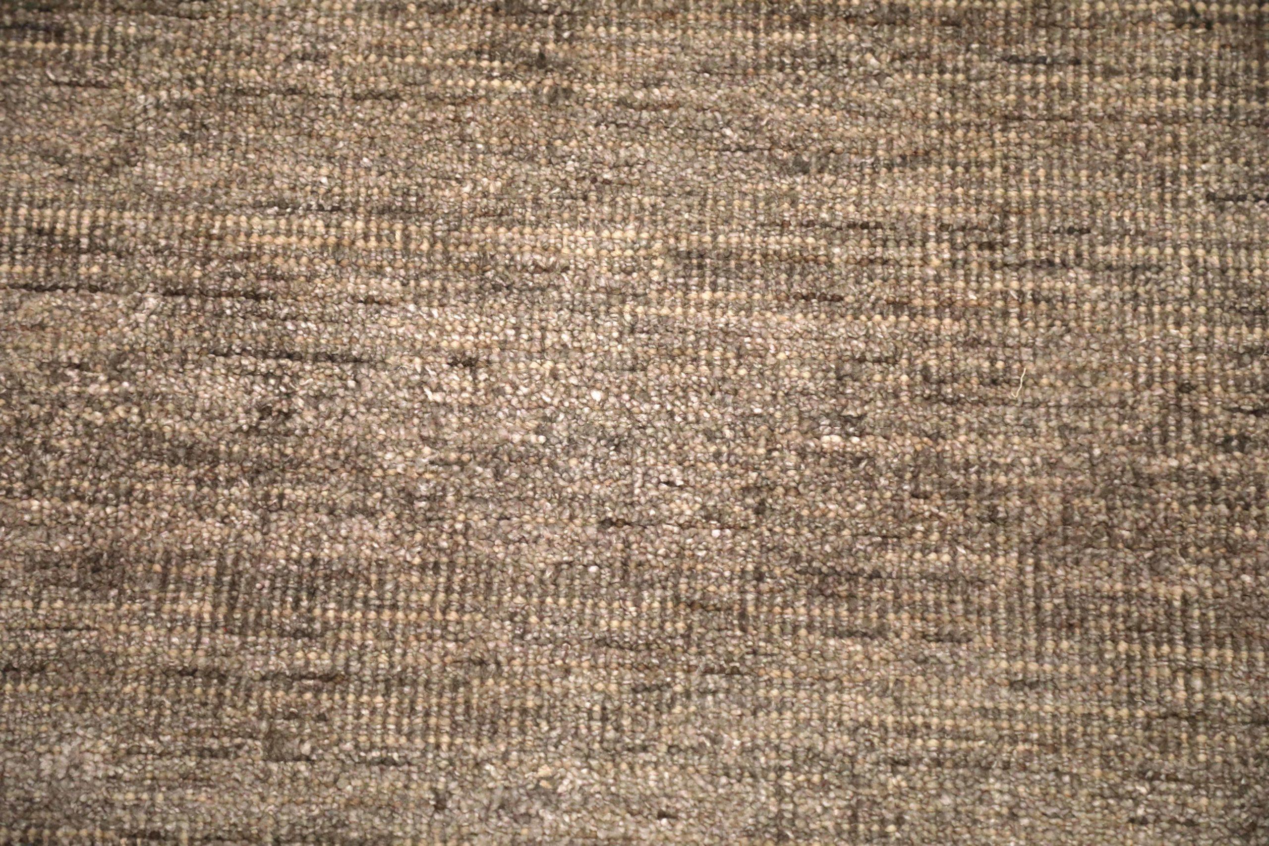 India Solid Over Size Teppich - Wolle Brown Taupe Design - 93718 im Zustand „Hervorragend“ im Angebot in Dallas, TX