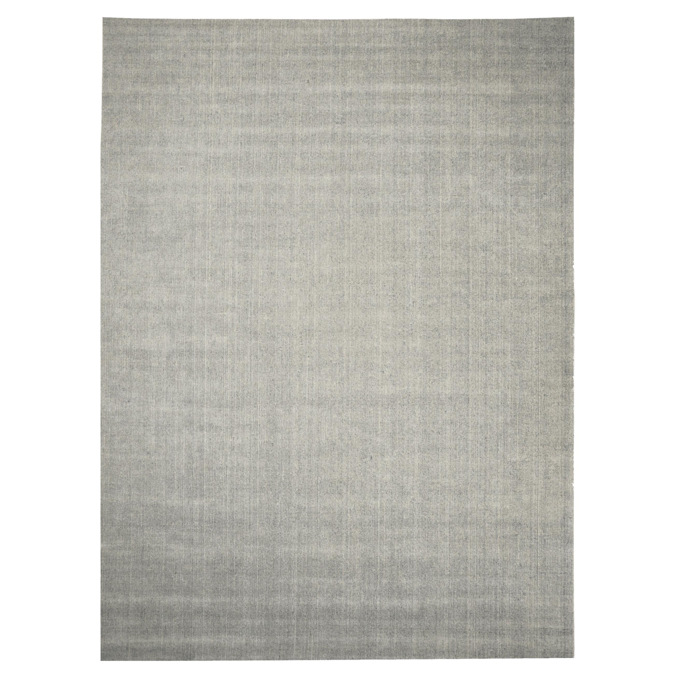 India Solid Over Size Teppich - Wolle Gray Design - 93681