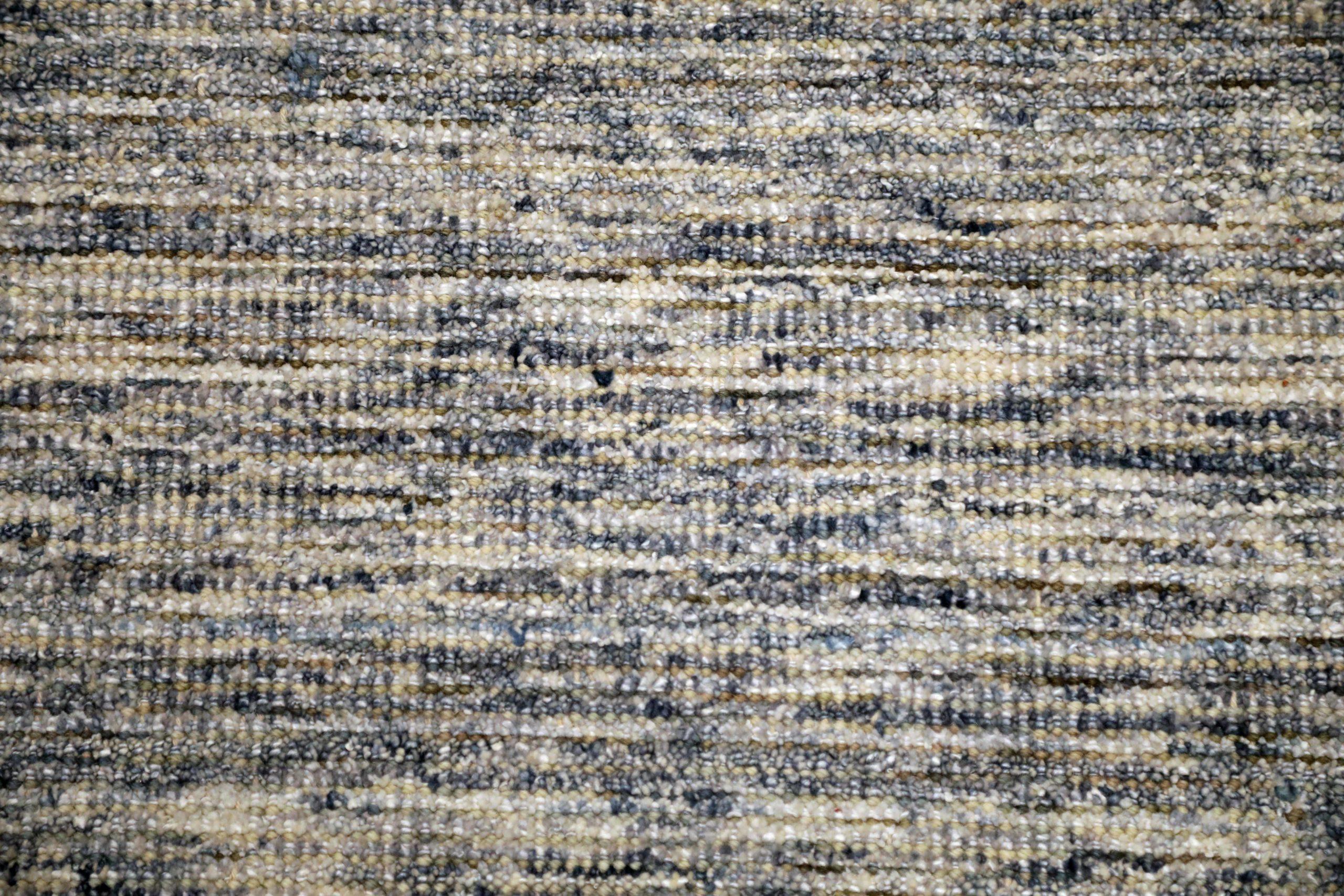 India Solid Over Size Teppich - Wolle Grau Elfenbein Design - 93713 im Zustand „Hervorragend“ im Angebot in Dallas, TX