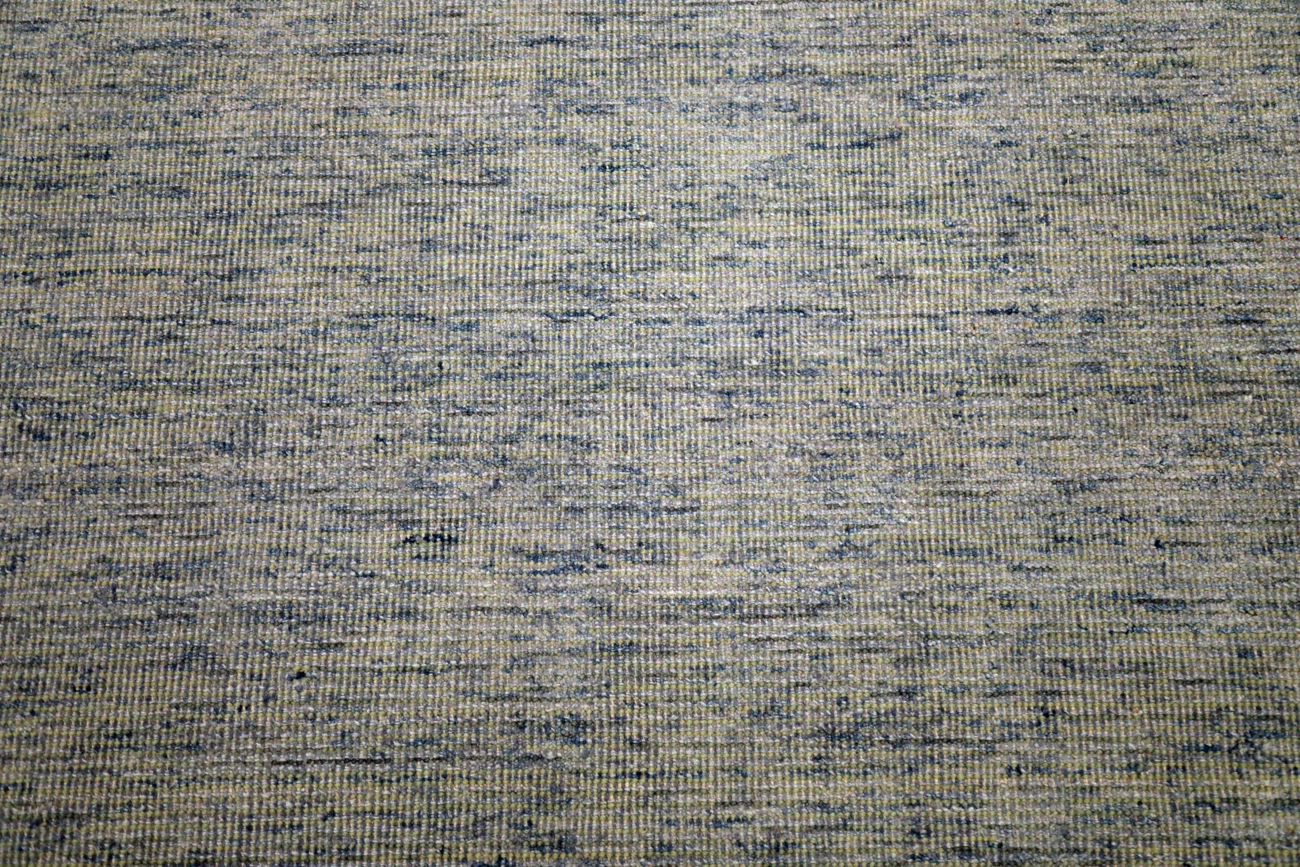 Indien Solid Over Size Teppich - Wolle Grau Elfenbein Design - 93715 im Zustand „Hervorragend“ im Angebot in Dallas, TX