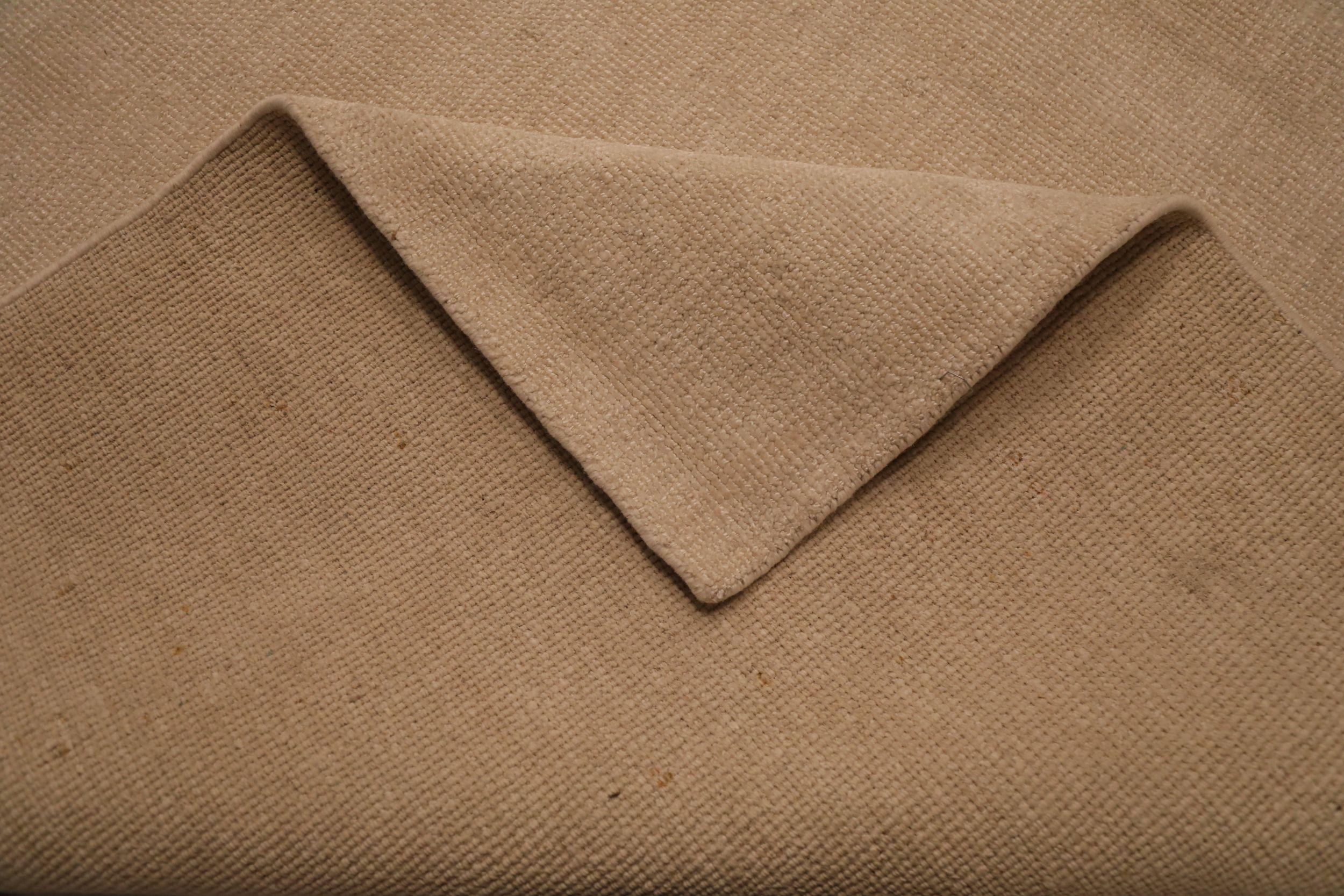 Alfombra India Solid Over Size - Lana Diseño Marfil - 93677 Anudado a mano en venta