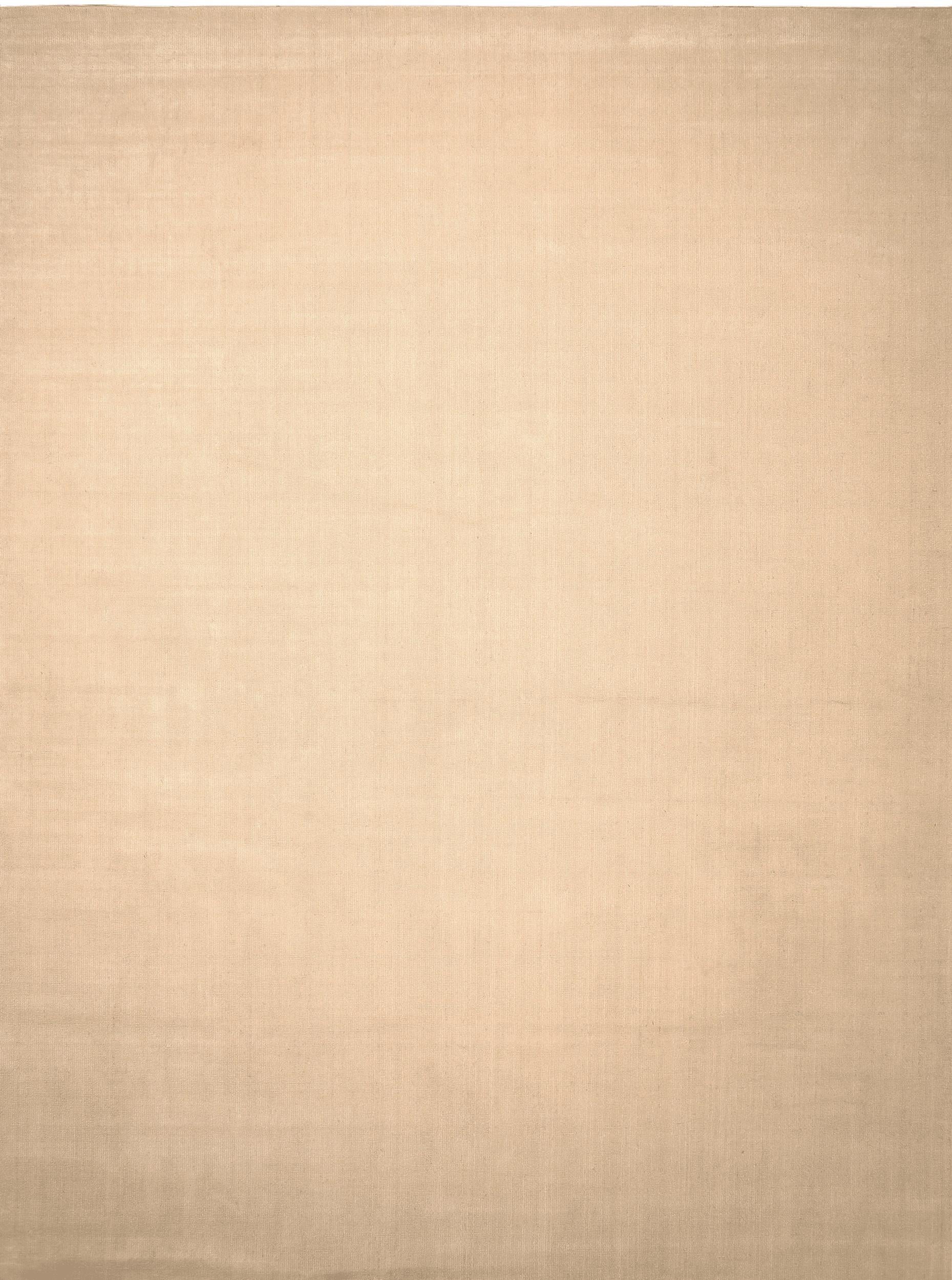 India Solid Over Size Teppich - Wolle Elfenbein Design - 93677