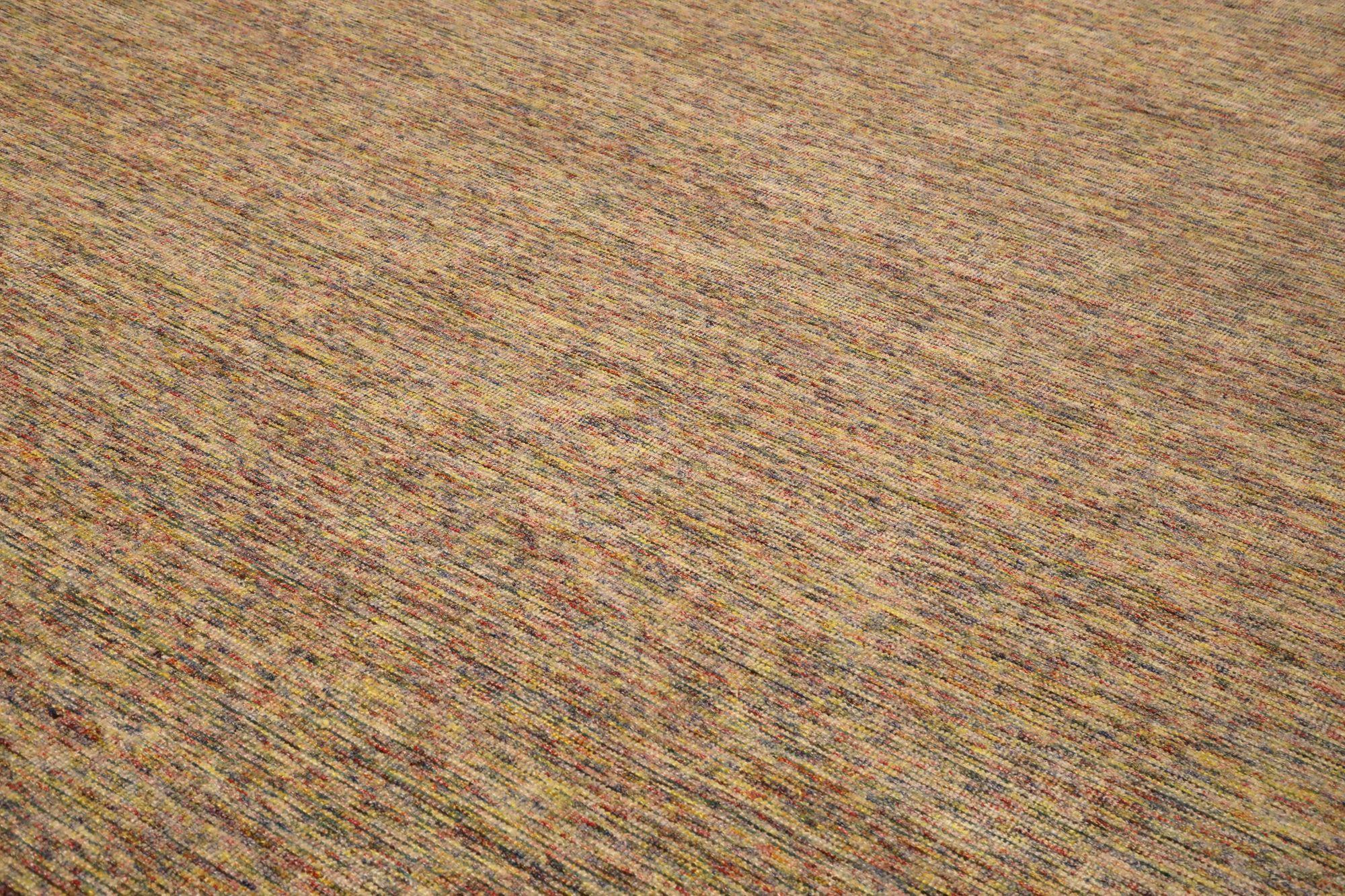 Indien Solid Over Size Teppich - Wolle Elfenbein Rot Gelb Design - 93703 (Indisch) im Angebot