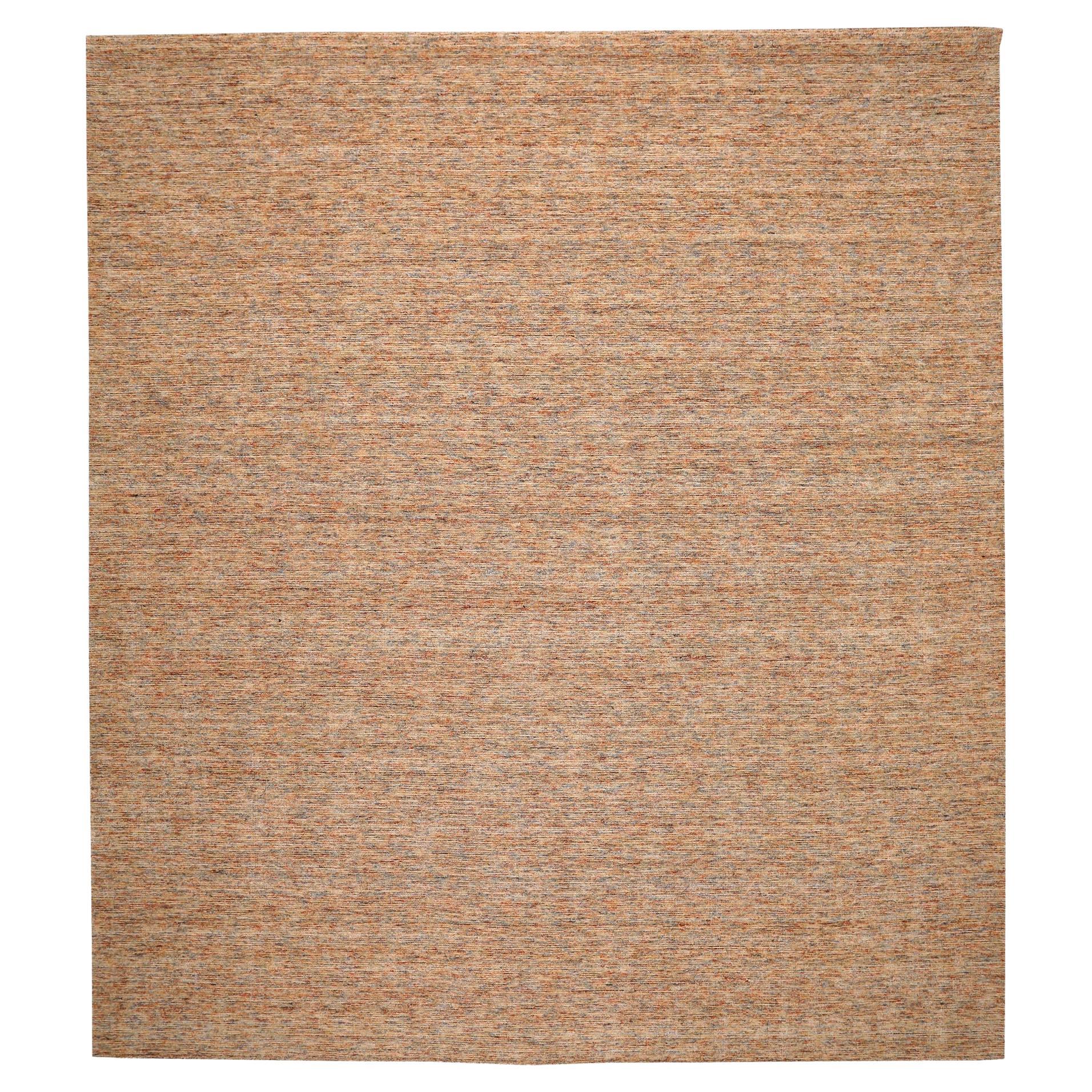 Indien Solid Over Size Teppich - Wolle Elfenbein Rot Gelb Design - 93706 im Angebot
