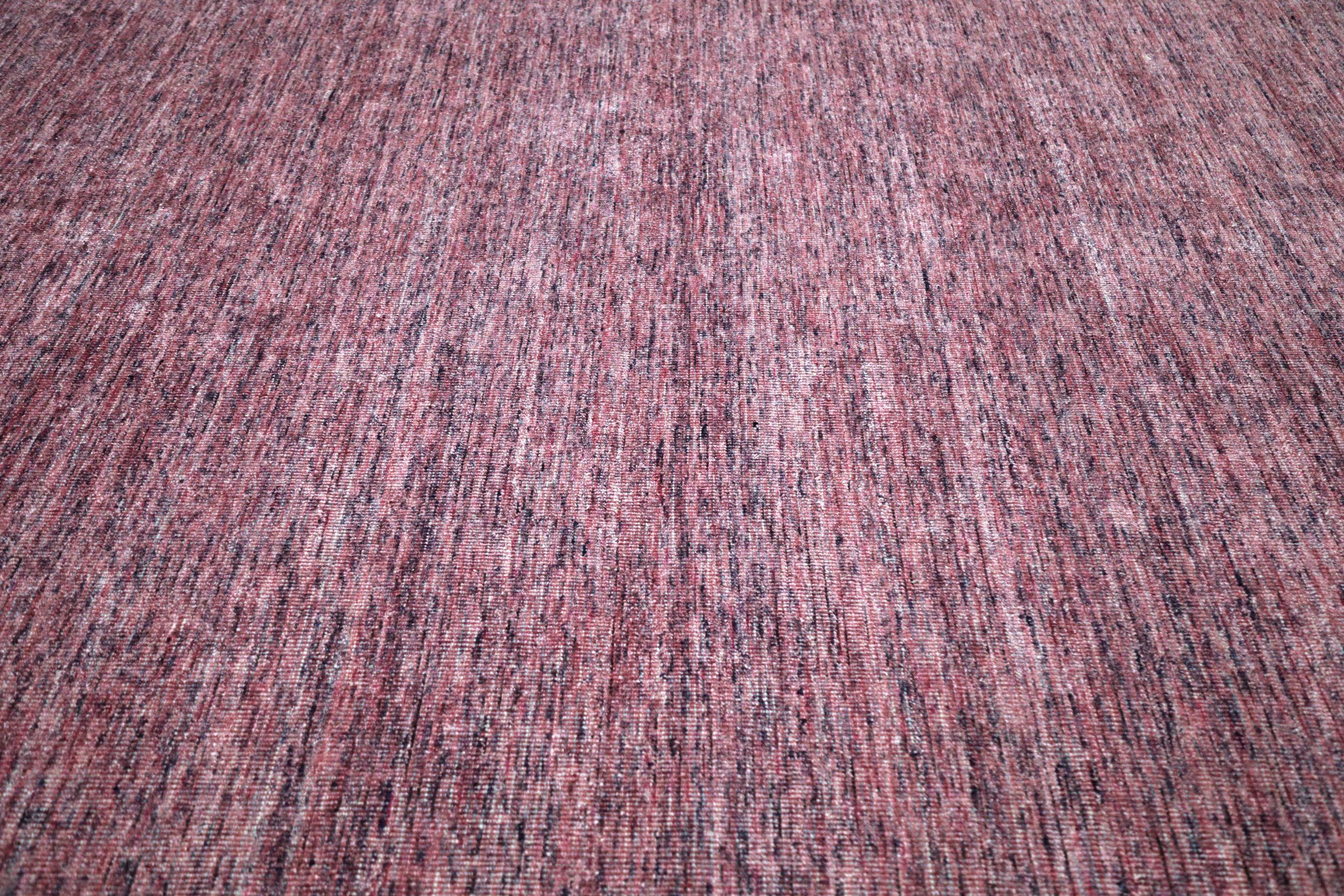 India Solid Over Size Teppich - Wolle Rosa Purpel Design - 93721 (Indisch) im Angebot