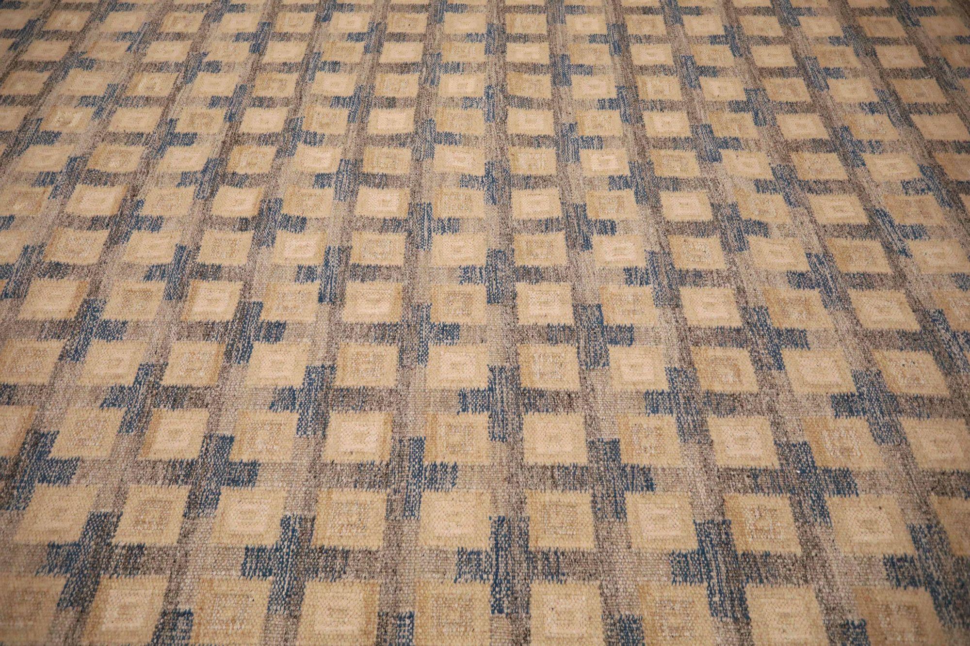 Découvrez l'élégance de la Collection Eleg S, qui comprend des tapis de sol de la série Circa 1990. Conçu avec de la laine et du bleuIvoireTaupe, ce design exclusif est parfait pour mettre en valeur votre espace.