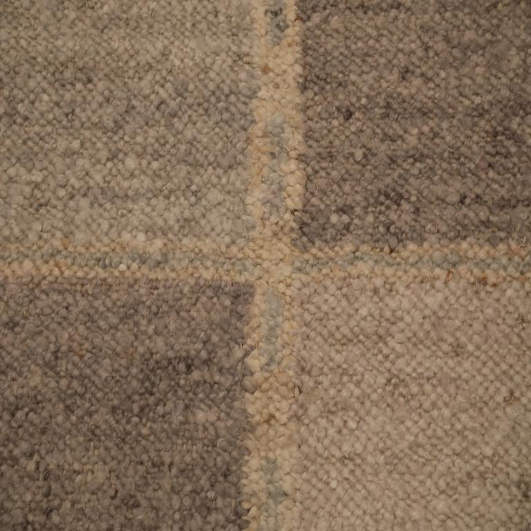 Moderno Tappeti India Swedish Collection - Lana Marrone Avorio Taupe - 96240 in vendita