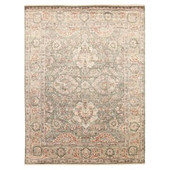 Tappeti India Tabriz - Lana Verde Avorio Rosso - 93833