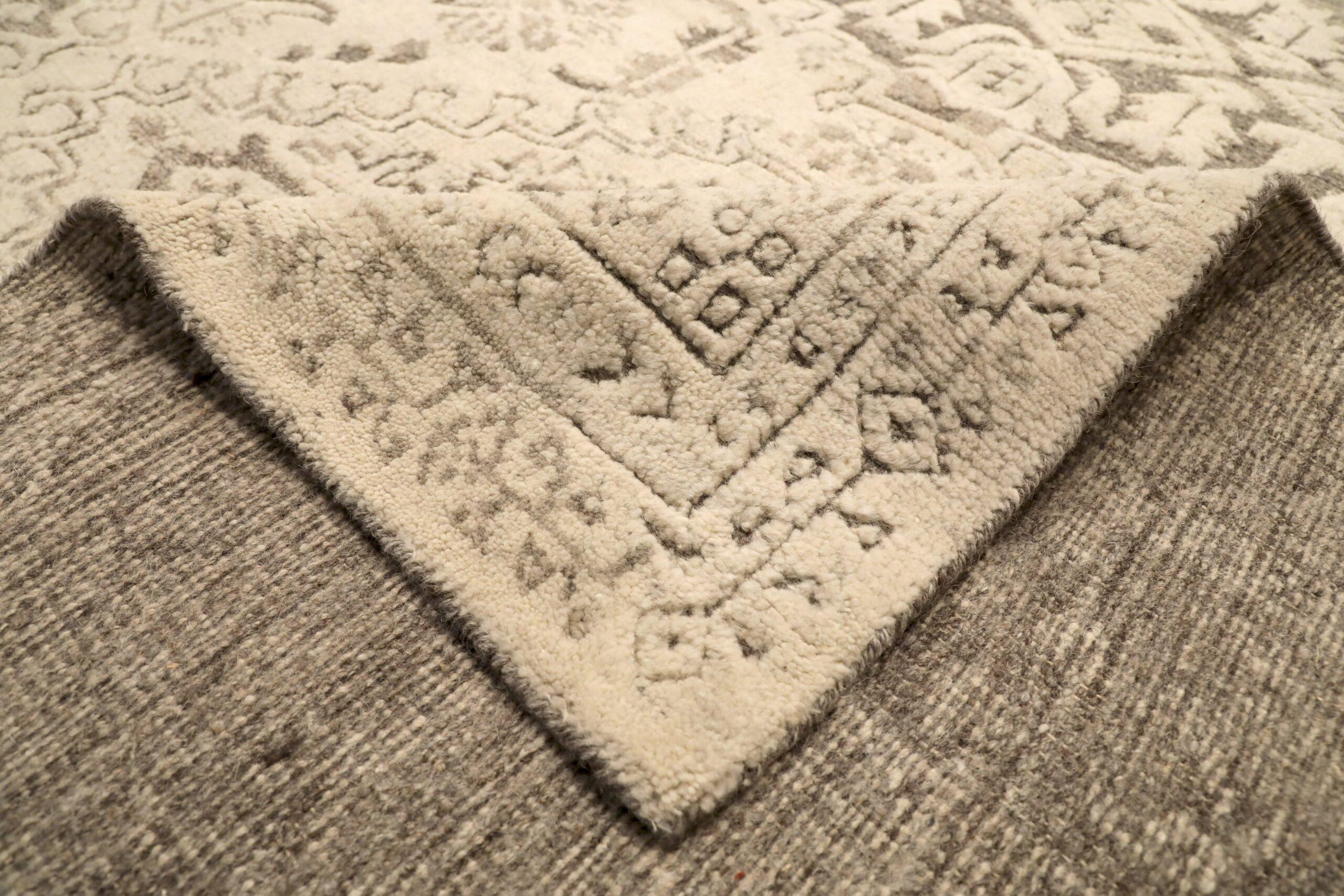 Indiano Tappeto India Transitional Over Size - Design Lana Avorio - 96575 in vendita
