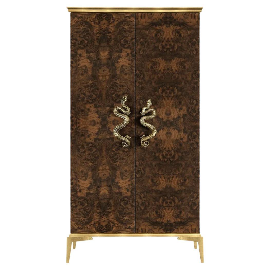 Armoire in radice di noce indiano in vendita