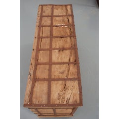 Indian 19th Century Teak and Iron-Bound Trunk