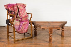 Indian 19th Century Wood Bullock Cart Converted to a Table