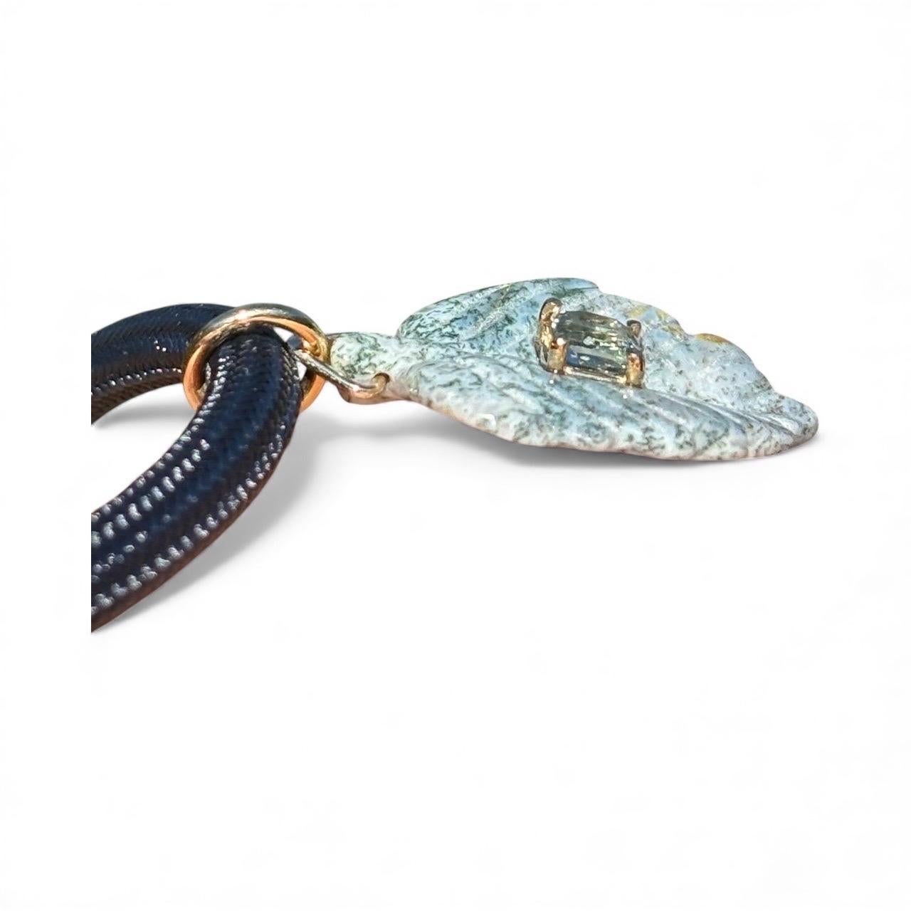 Indischer Achat & Spinell Halskette mit 14k Gold im Angebot 1