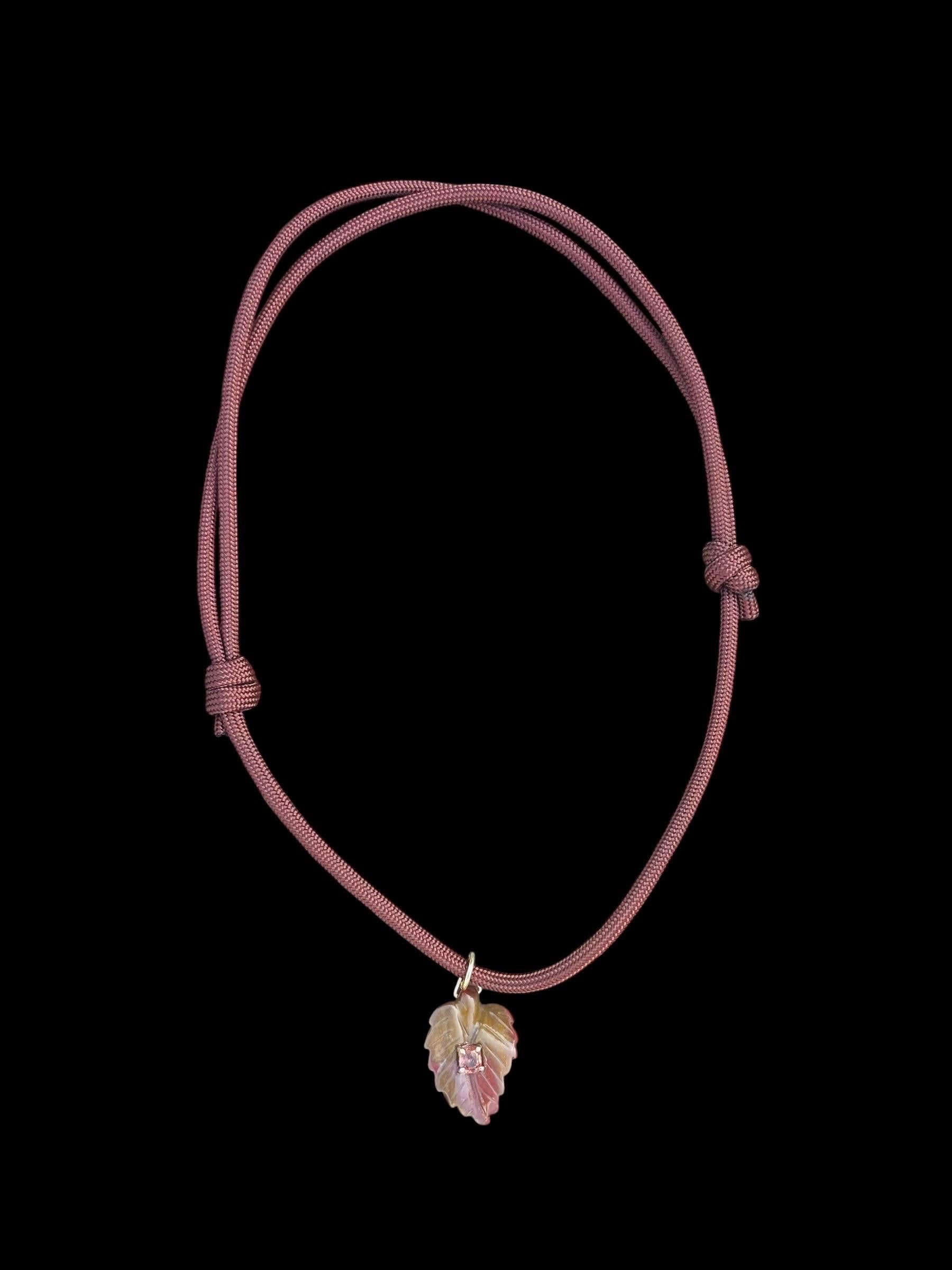 Collana di agata indiana e spinello con oro 14k in vendita 4